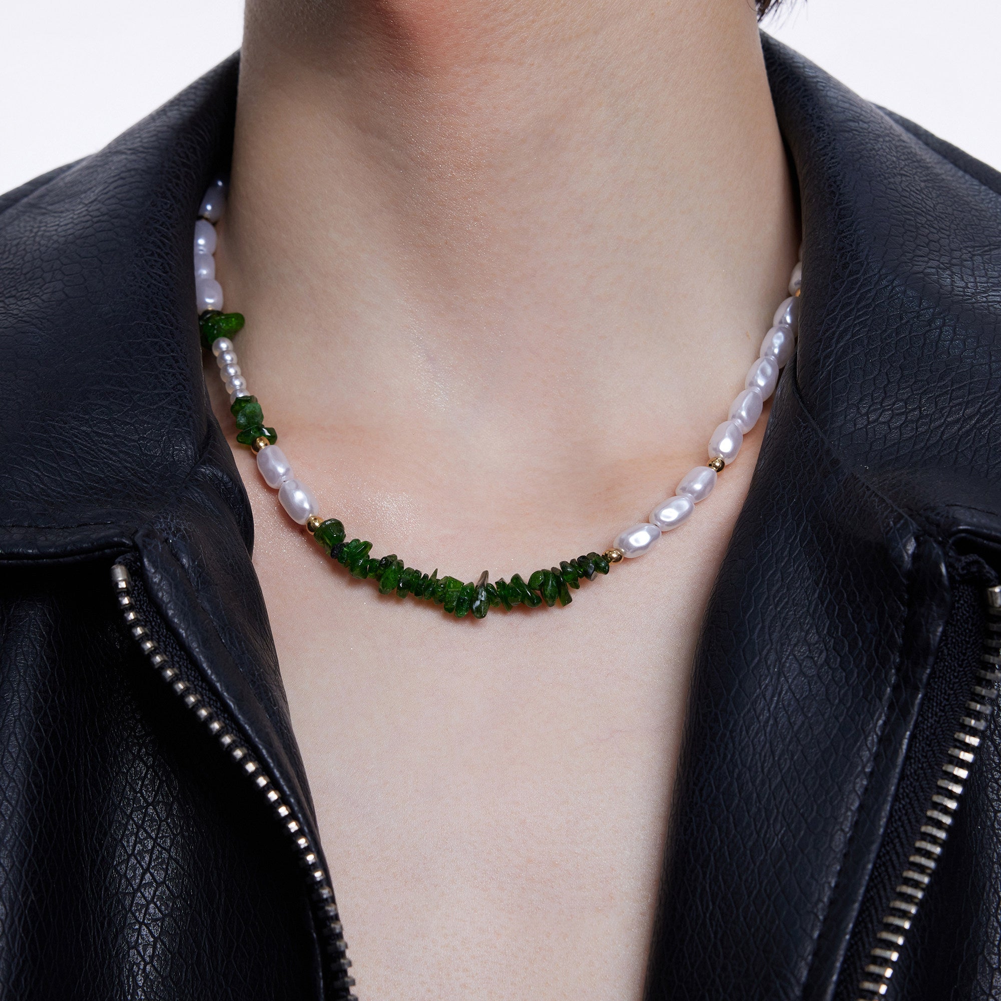 Mountain Grapefruit Leaf Pearl Baroque Pearl Necklace