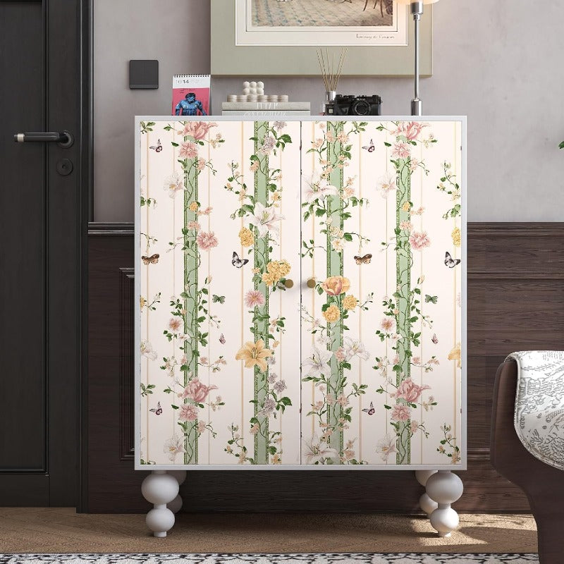 Beige Pink Wallpaper Peel and Stick Boho Floral Contact Paper Renter Friendly Wall Paper for Tabletop Bathroom Shelf Liner Removable 17.5 x 393.5In
