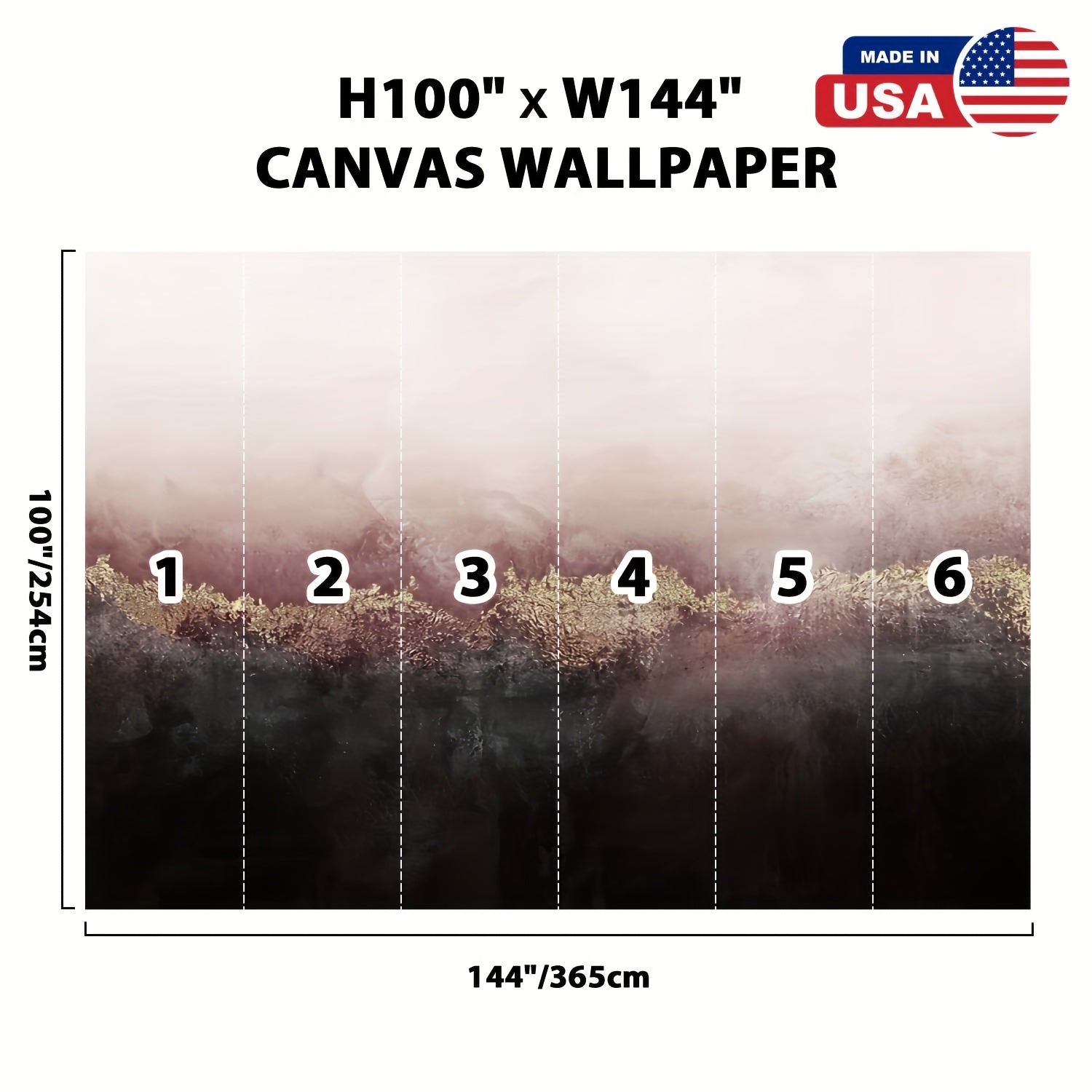 Canvas Wallpaper Pink Sky Pillow Peel & Stick Wallpaper Self-Adhesive Removable Wall Mural Poster Sticker Background Wall Decor For Living Room Bedroom-100\