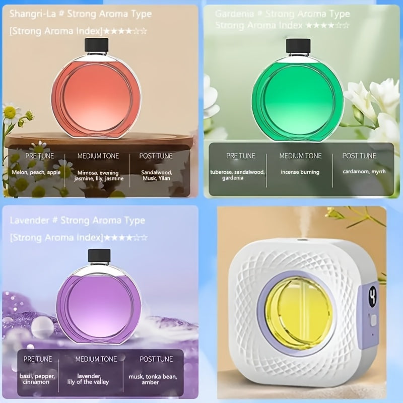 USB Rechargeable Multifunctional Diffuser - Long-Lasting Fragrance, Wall or Desktop Design for Living Room, Bedroom, Bathroom, and Office
