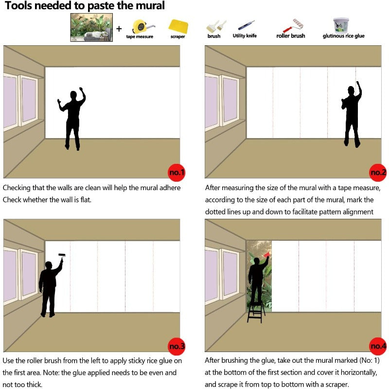 Visul 3D Golden line Texture Lef Wllpper Plnt Lndscpe Bedroom Decortive MurlNonselfdhesive Wll Stickers