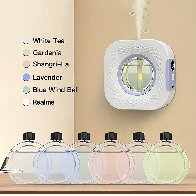 New Aroma Diffuser Spray Set With Automatic Timer, Air Humidifier, And Freshener. Long-lasting Fragrance For Rooms, Bathrooms, And Cars, Plus Odor Elimination For Toilets And Pet Rooms. Home-use Automatic Aroma Diffuser And Car Spray Humidifier.
