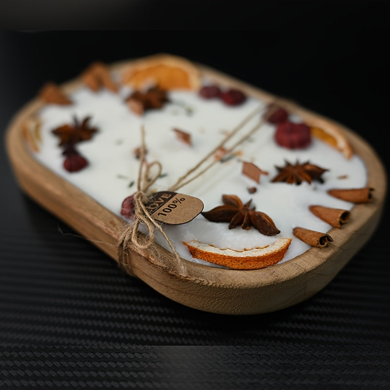 Candles, Unique And Fresh Scented Candles, Use Wooden Boat-shaped Containers, Very Suitable For Home, Hotel, High-end Restaurant. Widely Used In Various Festivals, Birthdays, Parties, Valentine'S Day, Christmas Romantic Warm Atmosphere