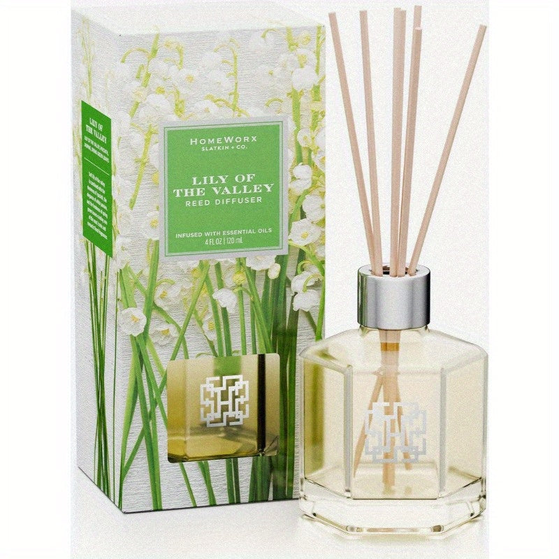 by SLATKIN + CO. Lily of The Valley Reed Stick Diffuser, Room Decor, Scent Diffuser, Decorative Scent, Minimalist Decor, Handcrafted Diffuser, Natural Fragrance, Fragrance Stick, Floral Scent, Luxury Home Fragrance, Gift for Her