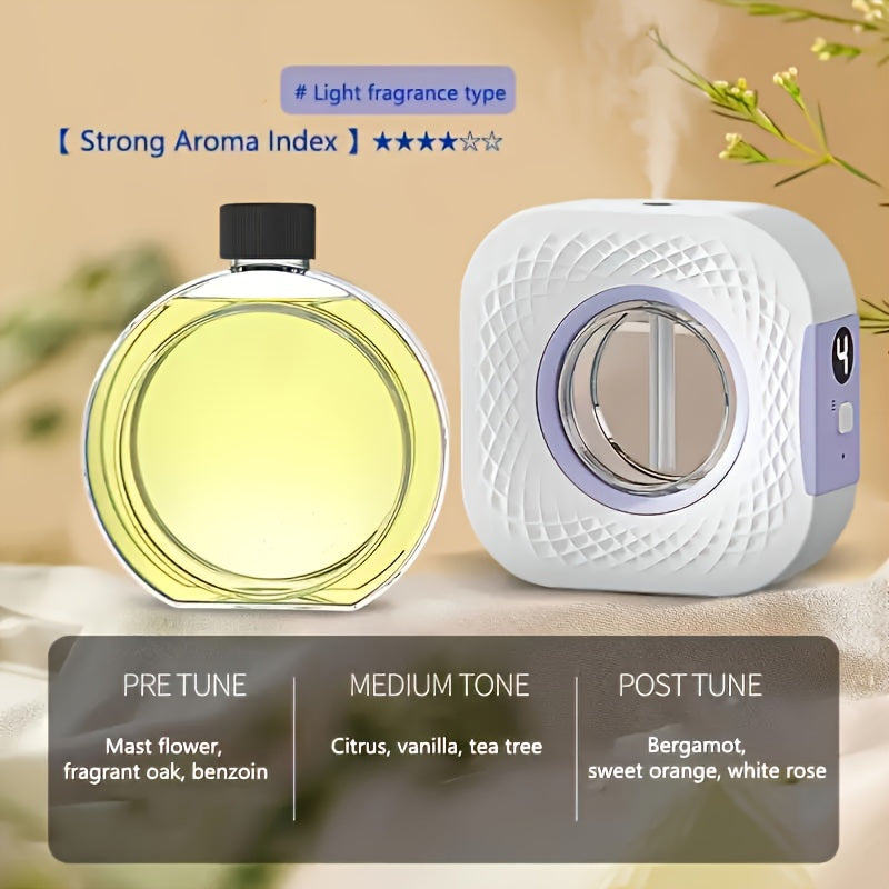 USB Rechargeable Multifunctional Diffuser - Long-Lasting Fragrance, Wall or Desktop Design for Living Room, Bedroom, Bathroom, and Office