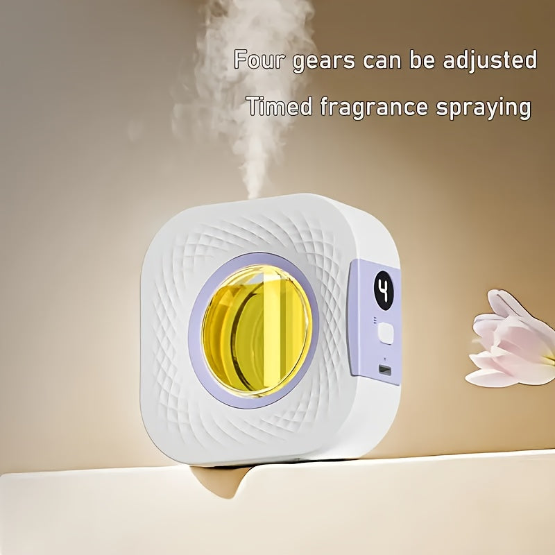 USB Rechargeable Multifunctional Diffuser - Long-Lasting Fragrance, Wall or Desktop Design for Living Room, Bedroom, Bathroom, and Office