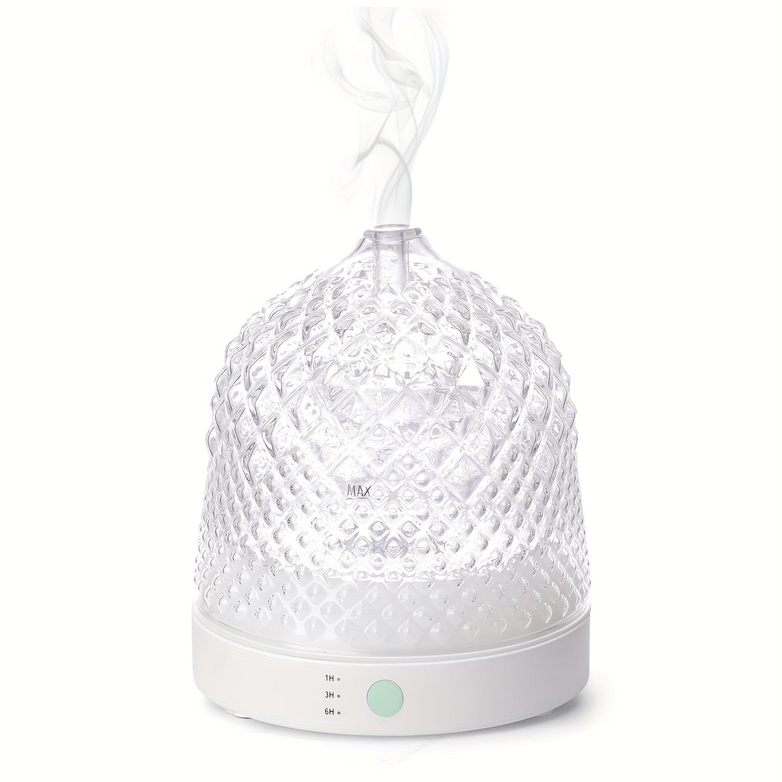 200ml Glass Water Tank Machine, Soundwave technology Silent\u002Fseven Color Light Adjustable Essential Oil Diffuser, Automatic Humidifier Shutdown, Suitable for Various Rooms, Thanksgiving, Halloween, Christmas And Other Holiday Gifts, Etc