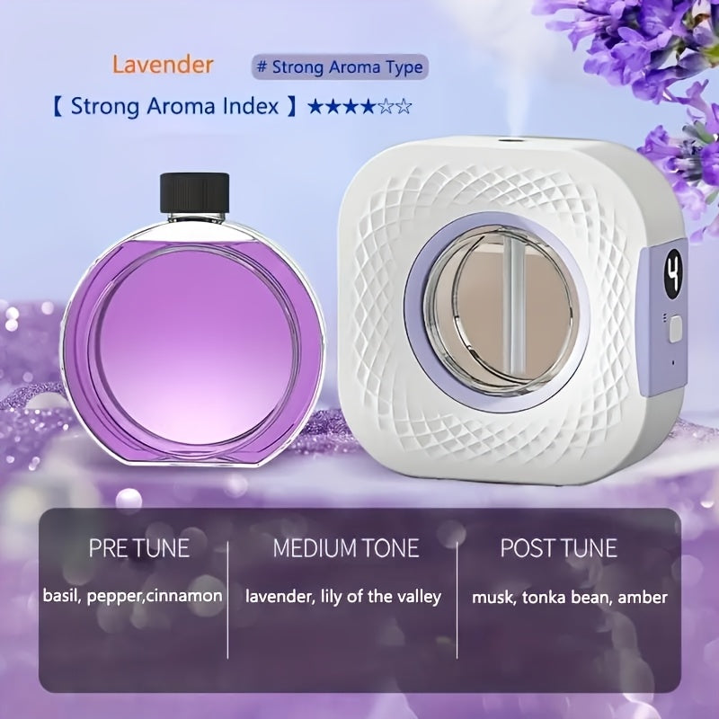 USB Rechargeable Multifunctional Diffuser - Long-Lasting Fragrance, Wall or Desktop Design for Living Room, Bedroom, Bathroom, and Office