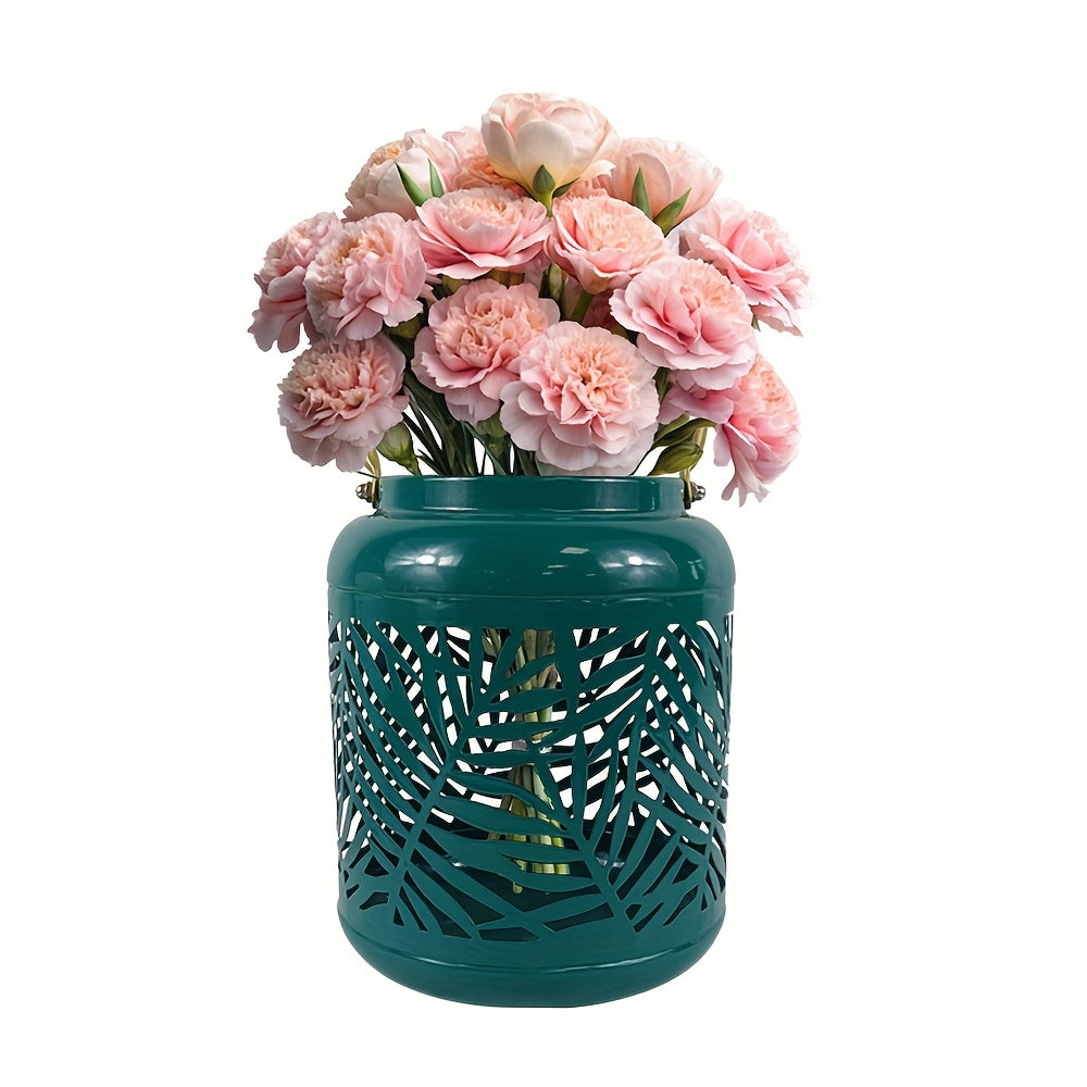 The body of the can is covered with three-dimensional leaf carvings, serving both as a storage container and a decorative item. It is compatible with various home styles such as Nordic, Japanese and ins.