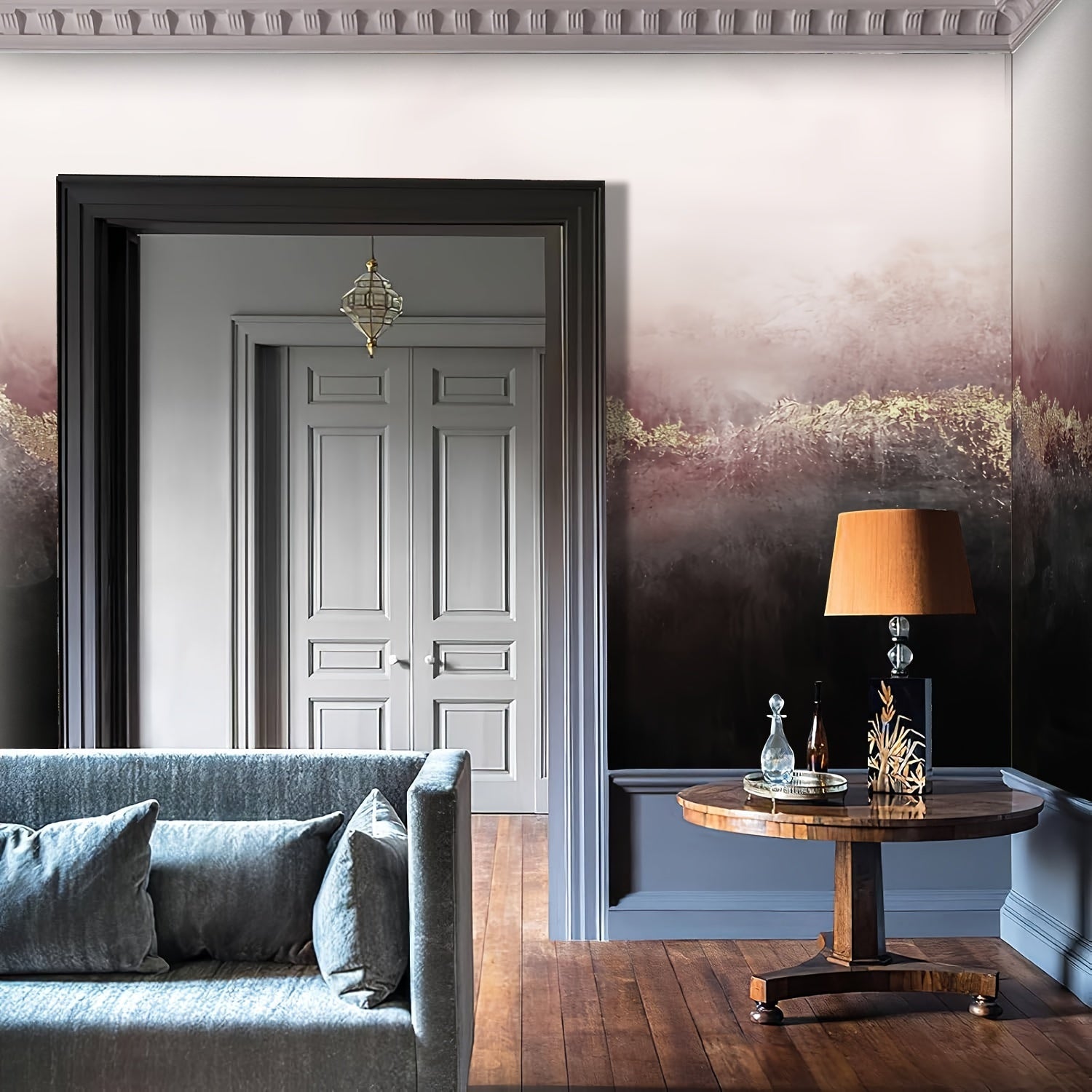 Canvas Wallpaper Pink Sky Pillow Peel & Stick Wallpaper Self-Adhesive Removable Wall Mural Poster Sticker Background Wall Decor For Living Room Bedroom-100\